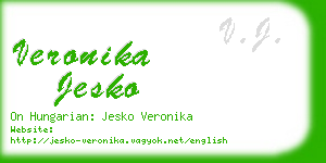 veronika jesko business card